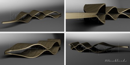 školské zadanie- štylizácia prírodniny- struk fazule, dyha; 2011